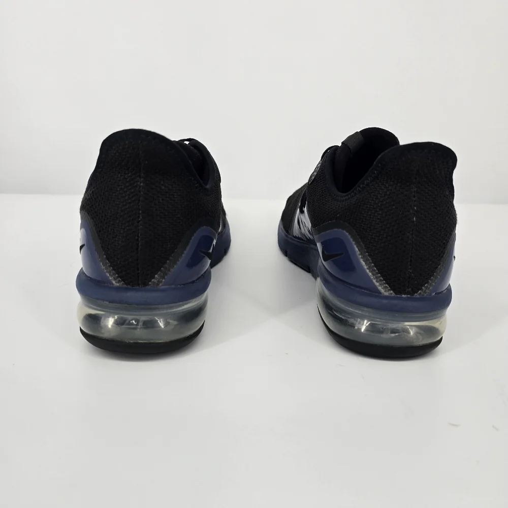 Nike Shoes Men 11 Air Max Sequent 3 Black Royal Blue Running Sneakers AJ1706-001
